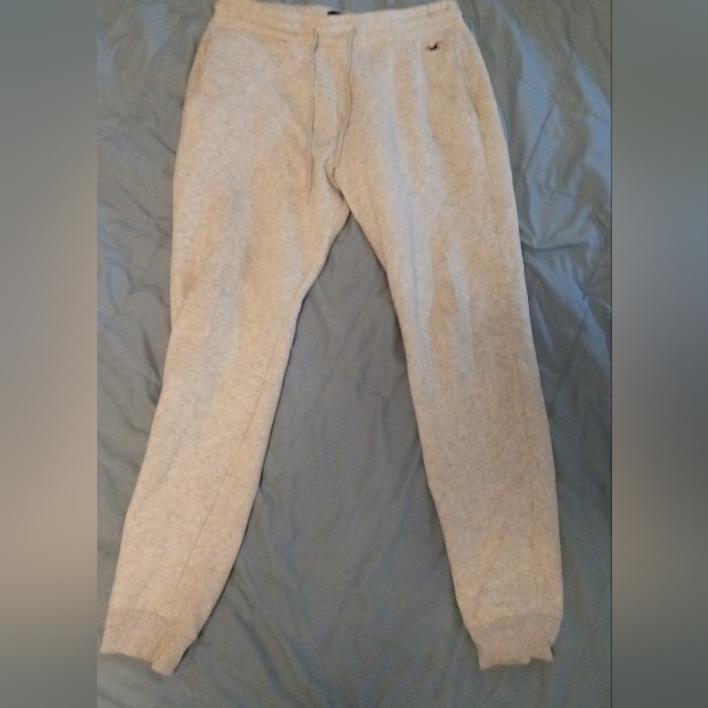 Hollister, gray, sweatpants, medium tall, mens